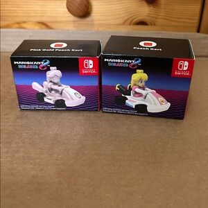 New Mario kart deluxe 8 Nintendo switch peach kart & pink gold princess peach